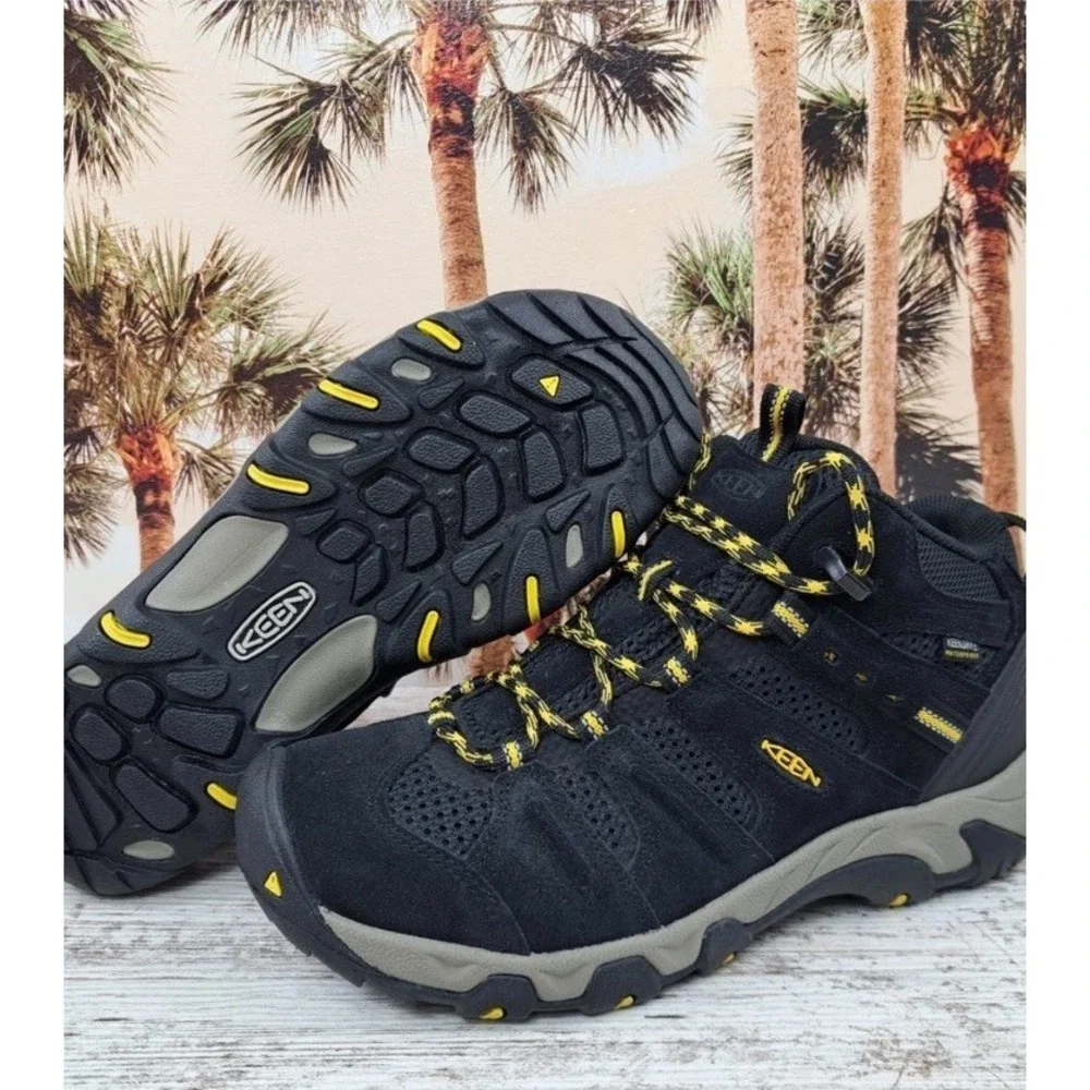 Keen Headout Waterproof Hiking Boot Mens 13 Black Lemon Curry
